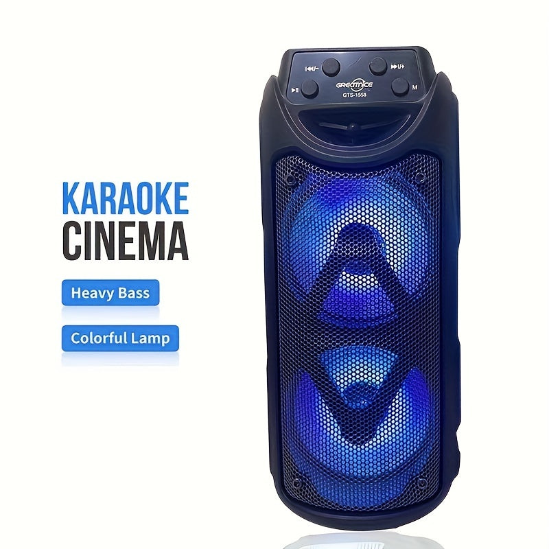 Portable Outdoor Wireless Speaker with LED Lights - Image 5