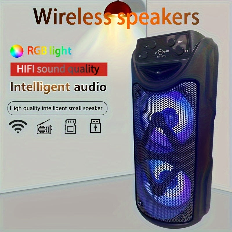 Portable Outdoor Wireless Speaker with LED Lights - Image 2
